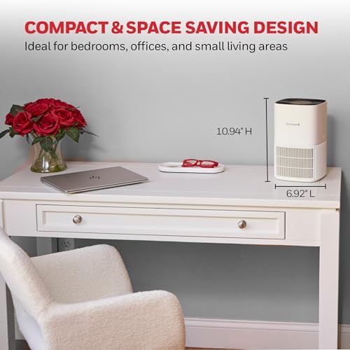 Honeywell Allergen Plus Compact HEPA Small Room Air Purifiers, White - Image 6