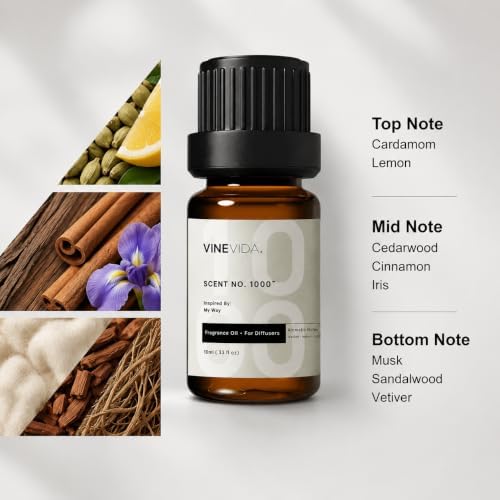 VINEVIDA [0.33oz] Hotel Fragrance Diffuser Oil - 5 Star Hotel Scents for Diffusers for Home - Cold Air Diffuser Oil - Hotel Scent Essential Oil - Scent No.1000 Inspired by My Way - Image 3