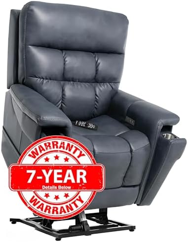 Pride Viva Lift Ultra Power Recliners - Lift Chair for Adults, 400 Lbs Weight Capacity, Lithium Battery Backup, 20" W x 18" D Comfort Seat, Small, Capriccio Slate - PLR4955S - Image 3
