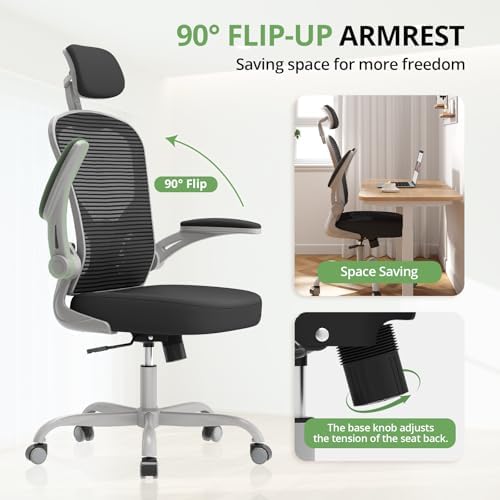 Synorla Office Chair|330LBS Capacity Ergonomic Desk Chair - Image 4