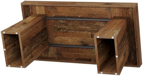Tribesigns 55" Executive Desk, Wooden Office Desk with Double Pedestal, Modern Simple Computer Writing Table for Home Office, Mix Brown - Image 6