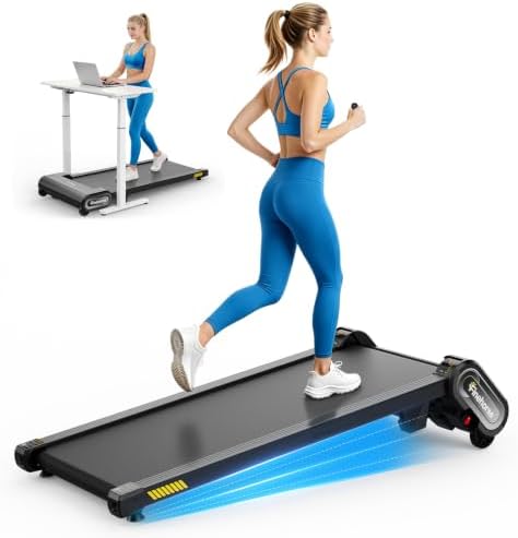 FINEHORSE Walking Pad with 13% Auto Incline, Under Desk Treadmill for Home by FINEHORSE