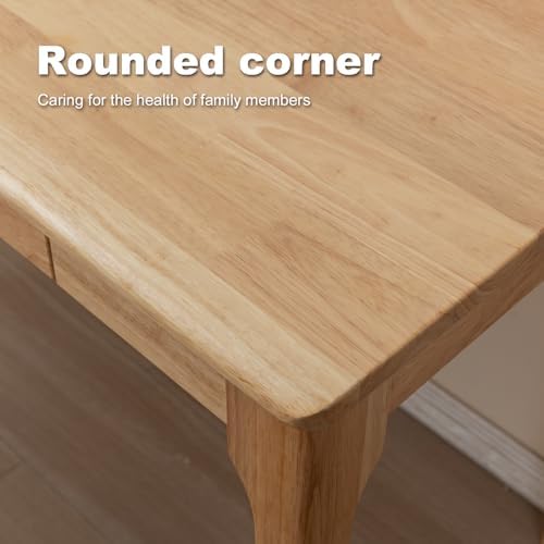 Solid Wood Desk, Gaming Study Home Office Desks for Work, Student PC Desk for Bedroom, Small Computer Desk for Small Spaces, Easy to Assemble (Wood Color, 31inch) - Image 6