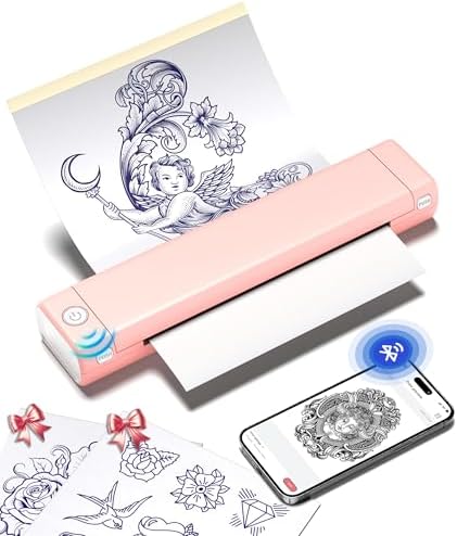 Phomemo M08F Tattoo Stencil Printer, Bluetooth, Wireless, Thermal, Portable by Phomemo