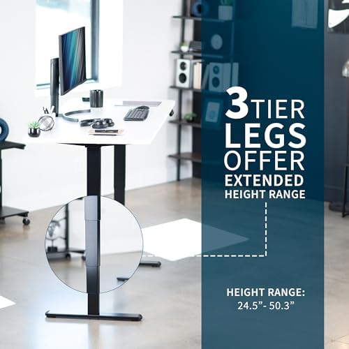 VIVO White 71 x 30 in Standing Desk, DESK-KIT-2B7W - Image 5