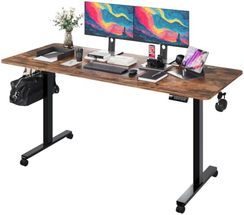 Monomi Electric Standing Desk 63"x28" Height Adjustable Sit Stand Desk by MONOMI