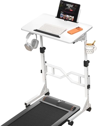 Oransail Small Standing Desk with Wheels, 29.5-45.3 Inch Adjustable Height by Unknown