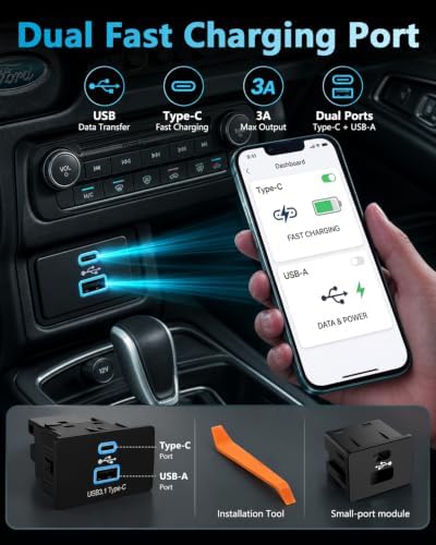 Wirelees Carplay for Ford F-150 Lincoln 2016-2023 SYNC 3.4 Auto USB Hub - Image 4
