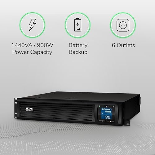 APC Smart-UPS 1500VA/900W Rackmount UPS, Line Interactive, SMC1500-2UC - Image 2