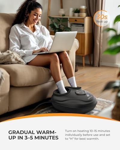 CooCoCo Foot Massager with Heat, Shiatsu Massage Machine - Image 2