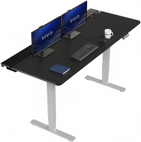 VIVO Black 71 x 30 in Standing Desk, DESK-KIT-1G6-P3B-71 by VIVO
