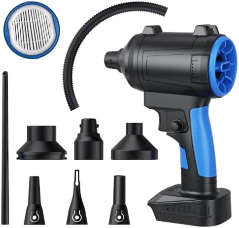 Brushless Cordless Air Duster Blower for Makita18V Battery(No Battery),75000 RPM High-Speed Motor Electric Duster Blower,500MPH/3 Speeds,for Sawmill Room, Workshop/Computer Cleaning by Unknown