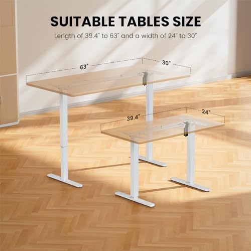 ErGear Electric Standing Desk Legs for 39.4-63.3 inch Desktops, 176 lbs - Image 4