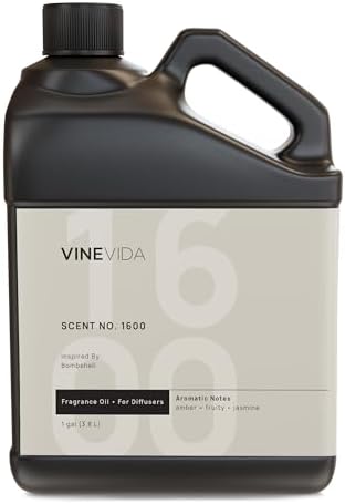 VINEVIDA [128 Fl Oz] Scent NO. 1600 Fragrance Oil for Cold Air Diffusers, Aromatic Notes of Amber Fruity Jasmine, Essential Oils for Diffuser Oil Refill & Air Freshener Room Spray by VINEVIDA