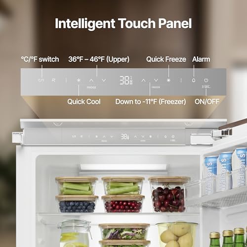 Ca'Lefort 22-Inch Panel Ready Refrigerator with Bottom Freezer, 9.7 cu.ft - Image 6