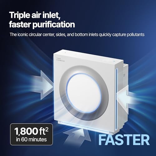 COWAY Airmega Mighty2 Air Purifier, Next Gen of AP-1512HH, for Large Room & Home Cleans up to 1,800 ft², IEST certified HEPA and Active Carbon for Allergies, Smoke, Dust, Pets & Mold, AP-1512N(W) - Image 3