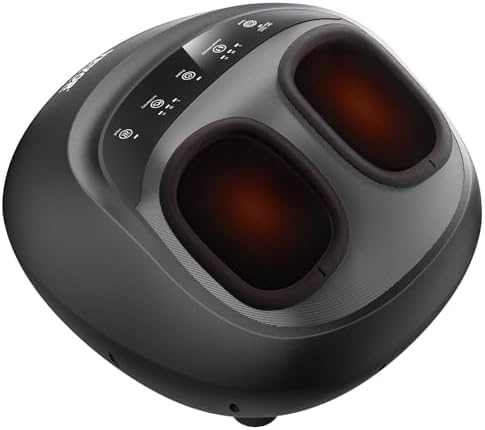 VEVOR Foot Massager Machine with Heat, Deep-Kneading, Compression, and Shiatsu for Plantar Fasciitis, Neuropathy, Gifts for Men, Women - Fits up to Men Size 12 by VEVOR