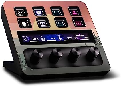 MightySkins Skin Compatible with Elgato Stream Deck + - Sunset Forest | Protective, Durable, and Unique Vinyl Decal wrap Cover | Easy to Apply, Remove, and Change Styles | Made in The USA by MIGHTY+SKINS