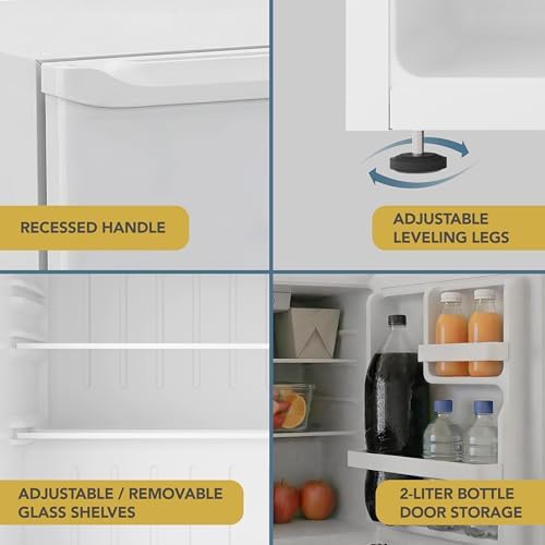 West Bend Mini Fridge for Home, Office, Bedroom & Dorm, 1.6 Cu. Ft., White - Image 6