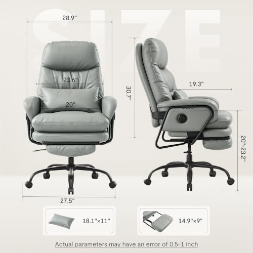 FLEXISPOT Multi-Task Ergonomic Office Chair with Footrest, Gray, HC4 - Image 2