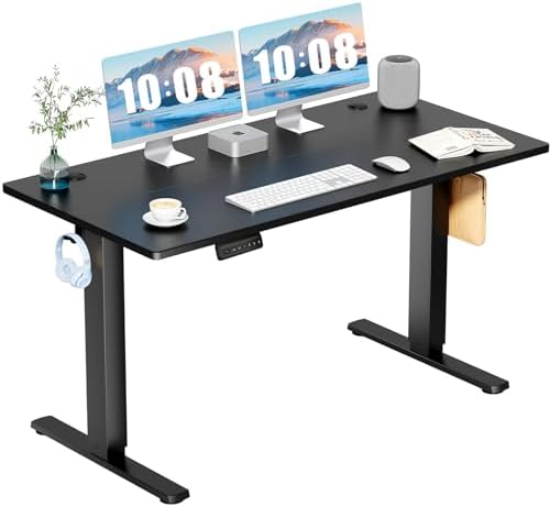 DUMOS 55 Inch Electric Standing Desk, Memory Adjustable Home Office Desk by DumosLifestyle
