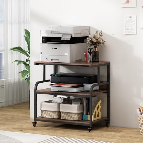 Fannova 32.3" Wide Extra Large Printer Stand with Adjustable Storage Shelf - Image 7