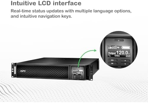 APC Smart-Ups SRT 3000Va Rm 120V, Black - Image 2