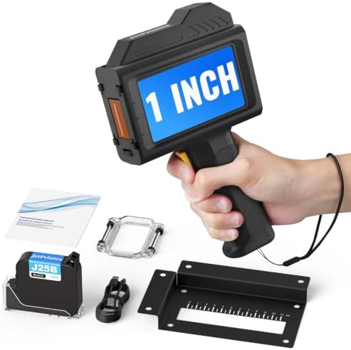 1.0 Inch Print Height Intelligent JC10 Handheld Inkjet Printer (Black) by Unknown