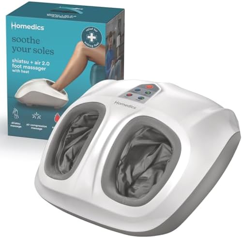 Homedics Shiatsu Foot Massager with Soothing Heat and Air Compression by Homedics