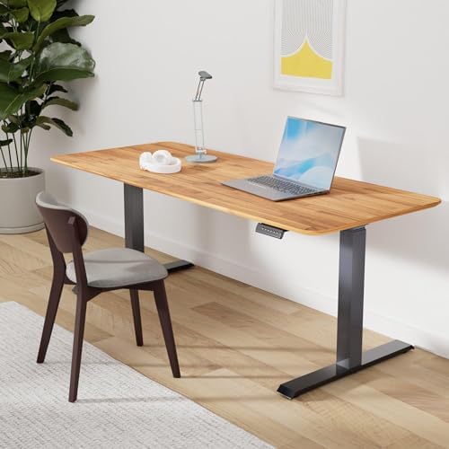 Vari Classic Electric Standing Desk – 72x30 – Butcher Block/Slate - Image 2