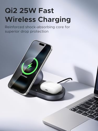 UGREEN Qi2.2 25W 2-in-1 Magnetic Wireless Charging Station - Image 2