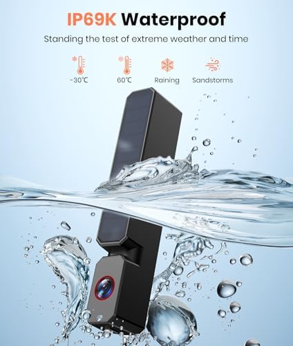 AUTO-VOX Single Solar Wireless Backup Camera: 2-Min Installation, HD 1080P, 5000mAh Battery, for Solar 1 Plus& SL16 &3Aplus for Dual Split Screen, Get Clear Front and Rear View - Image 2