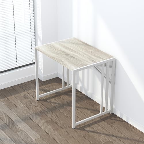 Lutown-Teen Small Folding Desk 32 Inch, Beige - Image 7