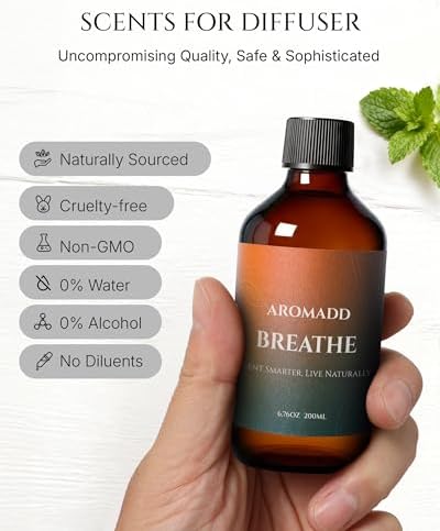 Aromadd Breathe Diffuser Oil Refill, Cool Mint & Eucalyptus, 6.76 Fl Oz - Image 3