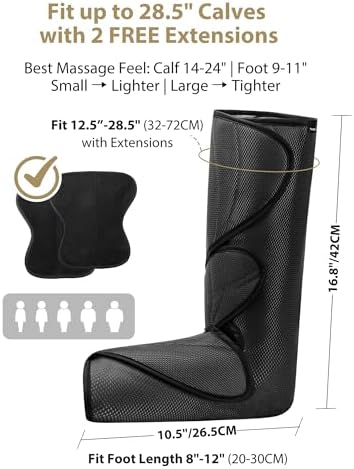 FIT KING Leg Compressiona Massager for Circulation & Pain Edema Relief FSA - Image 5