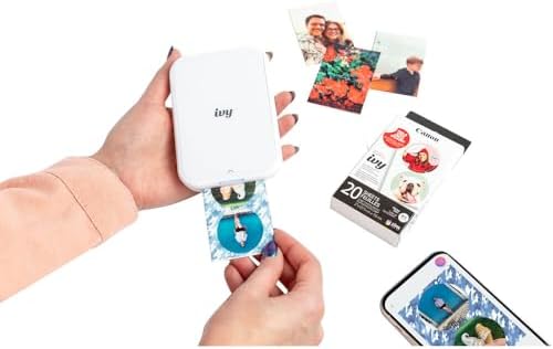 Canon Ivy 2 Mini Photo Printer Pure White Travel Accessory Bundle - Image 6
