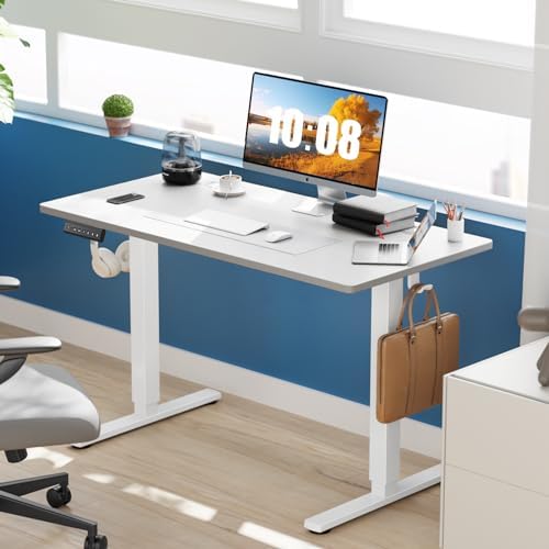 DUMOS 41 Inch Electric Standing Desk, Memory Adjustable Home Office Desk - Image 2