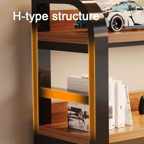 Desktop Hutch Bookshelf,Metal Desktop Bookcase with Pegboard, Desk Shelf,Countertop Storage Organizer Rack for Dorm Or Office,Vanity,Bedroom,Bathroom(White,22in/55cm) - Image 4