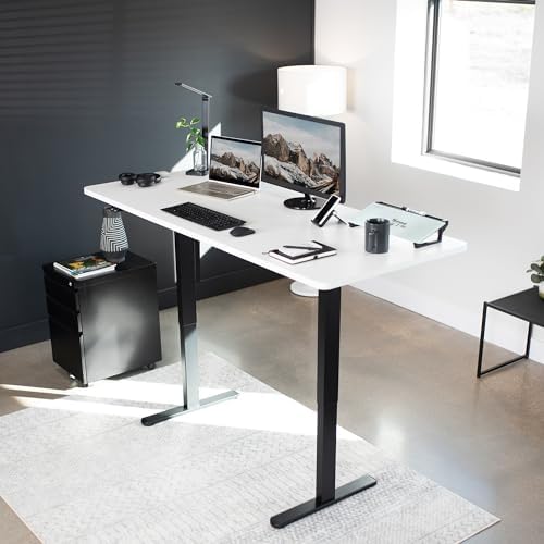 VIVO White 71 x 30 in Standing Desk, DESK-KIT-0B7W - Image 2