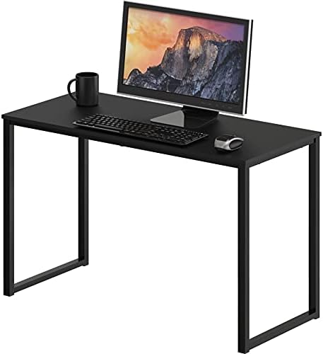 SHW Mission 32-Inch Home Office Computer Desk, Black by SHW