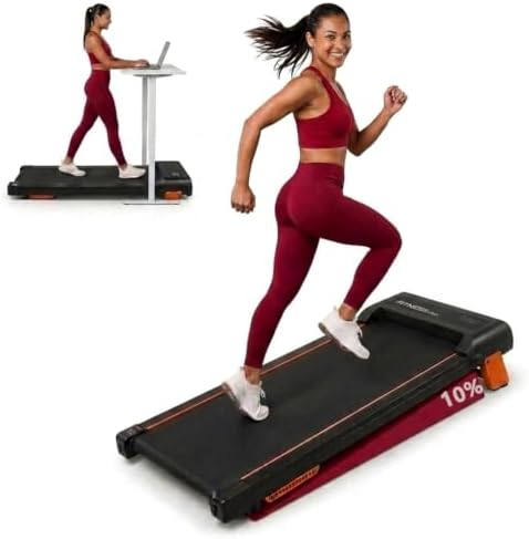 Walking Pad with Vibration Plate with 10% Incline，Under Desk Walking pad by Unknown