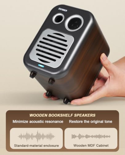 Bookshelf Speakers, 36W RMS Powered Bluetooth Stereo Speakers - Image 6