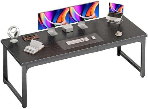 PRAISUN 63 x 24 Inch Computer Desk, 0.95'' Thicker, Heavy Duty, Black by PRAISUN