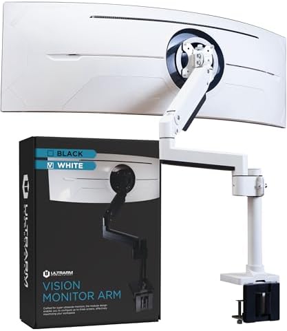 ULTRARM Heavy Duty Monitor Arm for Ultrawide Curved Monitors Modular Design by ULTRARM