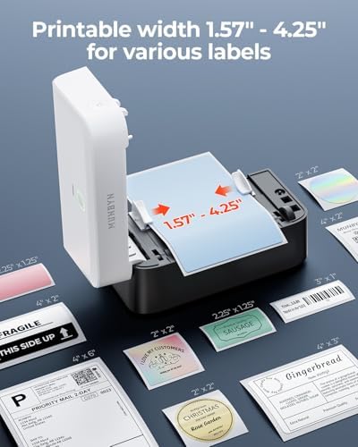 MUNBYN Bluetooth Thermal Label Printer, Wireless 4x6 Shipping Label Printer - Image 3
