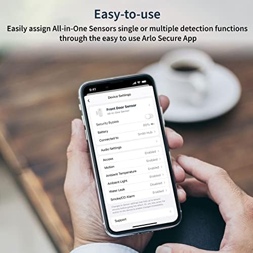 Arlo Home Security System - Alarm System with Wired Keypad Sensor Hub, 5 8-in-1 Sensors & Yard Sign - No Contract Required - DIY Installation - White, SS1501 - Image 6