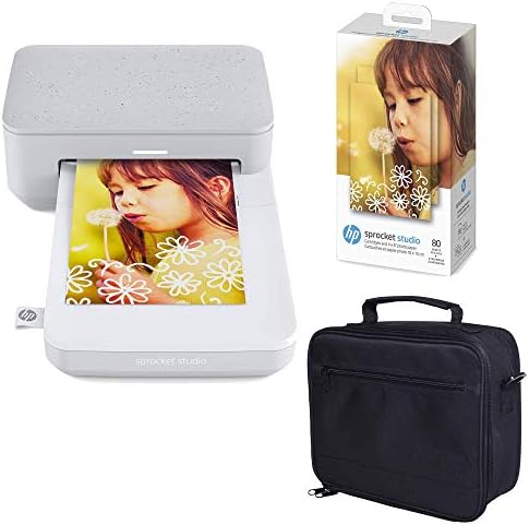 HP Sprocket Studio 4x6” Instant Photo Printer – Photo Paper Bundle by HP