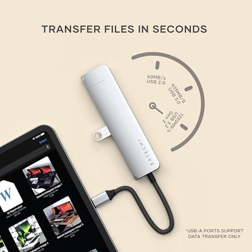 Satechi 7-in-1 USB-C Hub with Ethernet, 4K/60Hz HDMI, Silver - Image 4