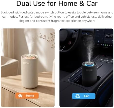 Small Waterless Essential Oil Aromatherapy Diffuser Set for Car & Home - Image 5