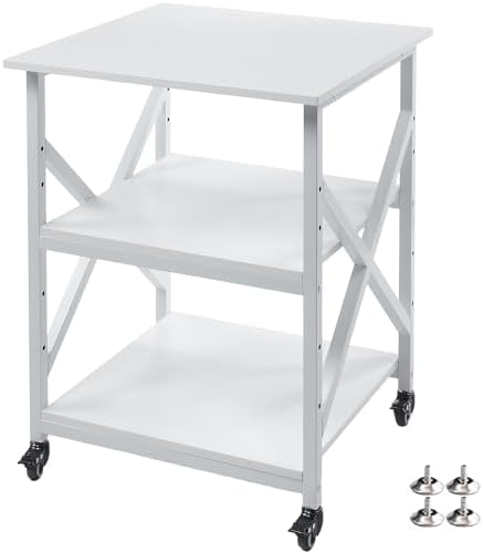 Fannova 3D Printer Stand 23.6"x23.6" with Height Adjustable Storage Shelf by Fannova